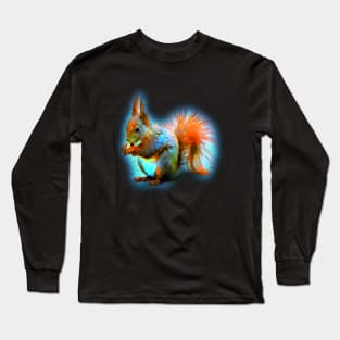 Squirrel in modern style Long Sleeve T-Shirt